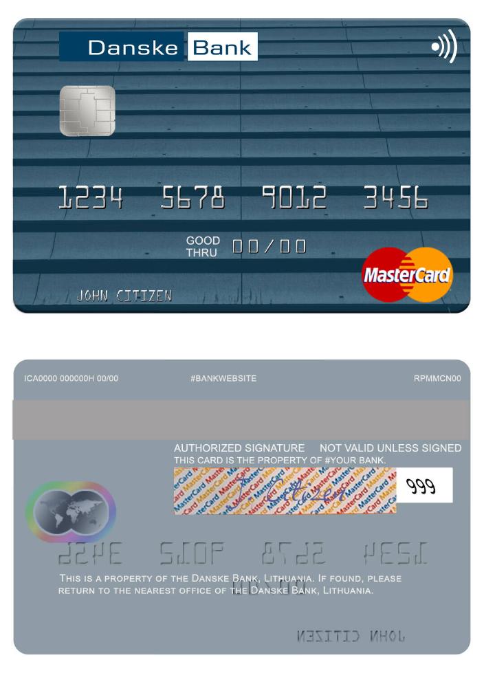 Lithuania Danske Bank mastercard